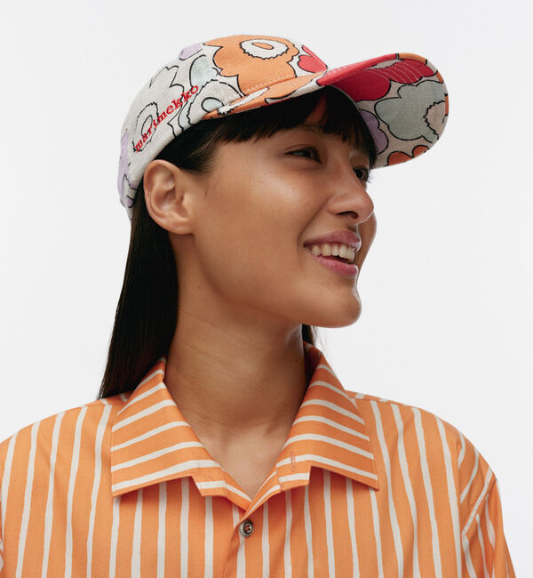 Marimekko「Kohde Piirto Unikko キャップ」|キャップ・キャスケット|