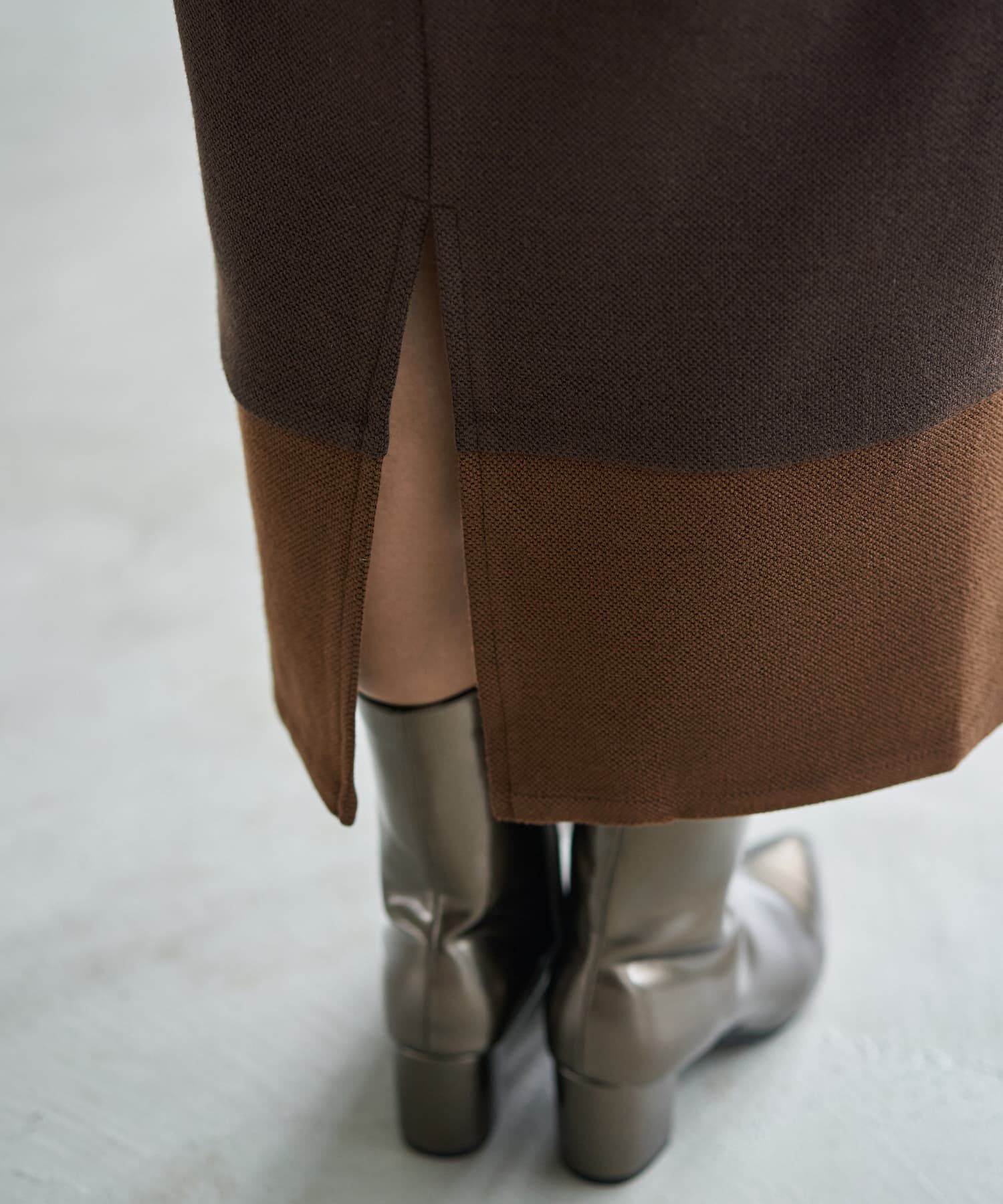 STYLE DELI「【MADE IN JAPAN】配色Uネックワンピース」|ワンピース|