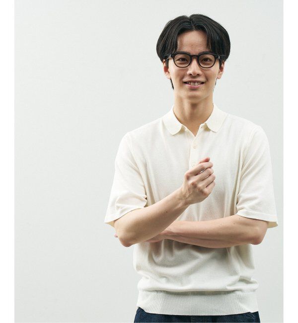  「Zoff｜STUDIO SEVEN｜ウェリントン型 メガネ 太縁フレーム 黒縁｜伊達メガネ 度付きメガネ レンズ交換券付」|メガネ|