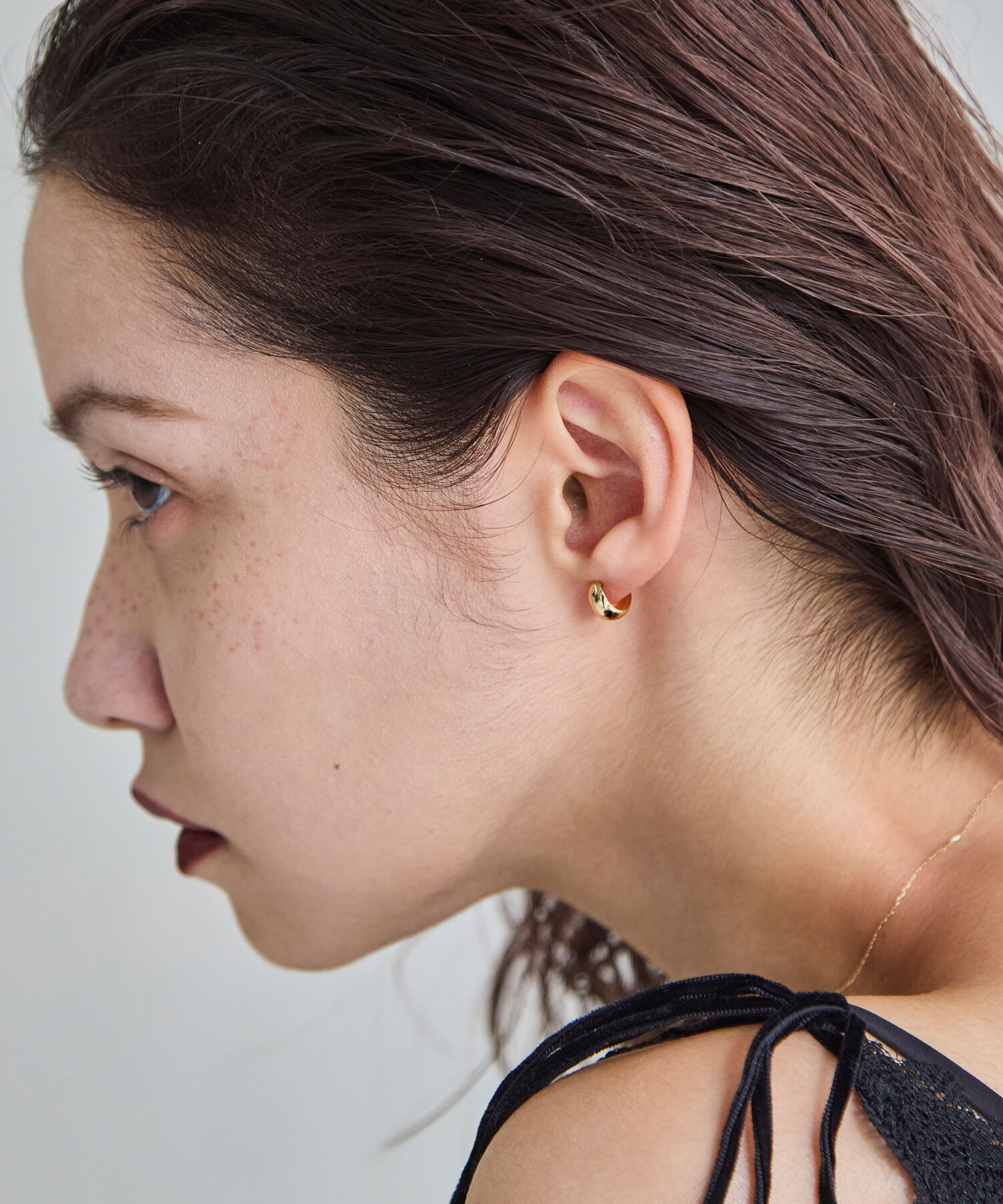 JUPITER「【K10】プランプフープピアス/ユニセックス/ゴールド」|ピアス|