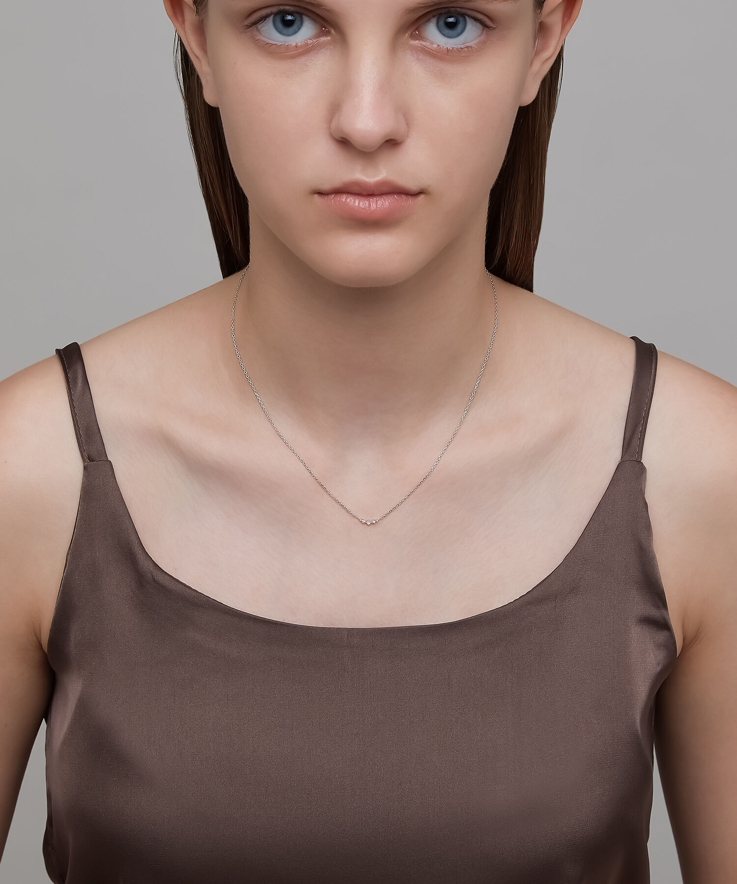 NOJESS「シルバーダイヤモンドネックレス」|ネックレス|