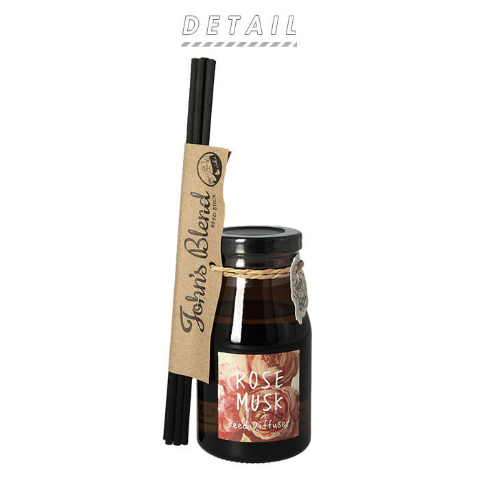 John's Blend「ジョンズブレンド リードディフューザー 通販 スティック ローズムスク 芳香剤 部屋」|香水・フレグランス|