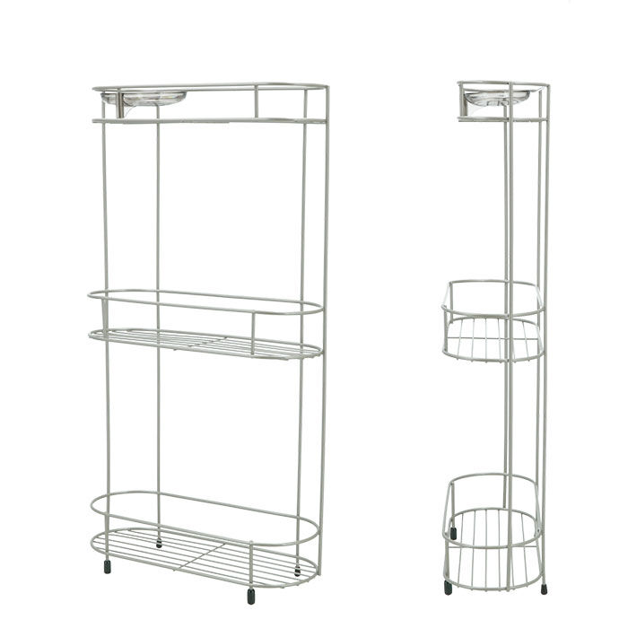 BACKYARD FAMILY「シャンプーラック ステンレス 通販 3段  ワイド ボトルラック バスラック バスカウンター」|その他|