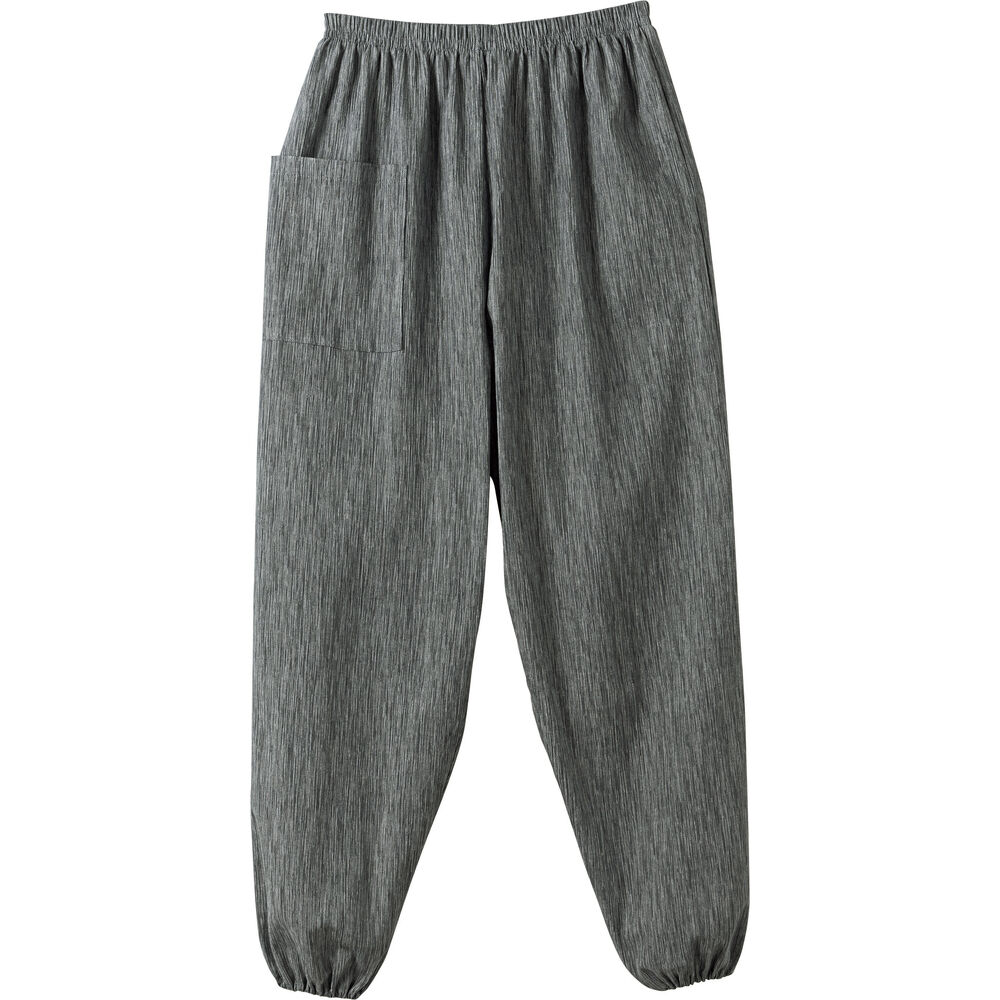 BACKYARD FAMILY「モンペ 通販 高島ちぢみ レディース もんぺ 長ズボン パンツ 涼感 吸汗性 通気性 速乾性」|その他|グレー1