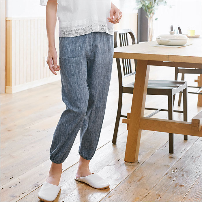 BACKYARD FAMILY「モンペ 通販 高島ちぢみ レディース もんぺ 長ズボン パンツ 涼感 吸汗性 通気性 速乾性」|その他|