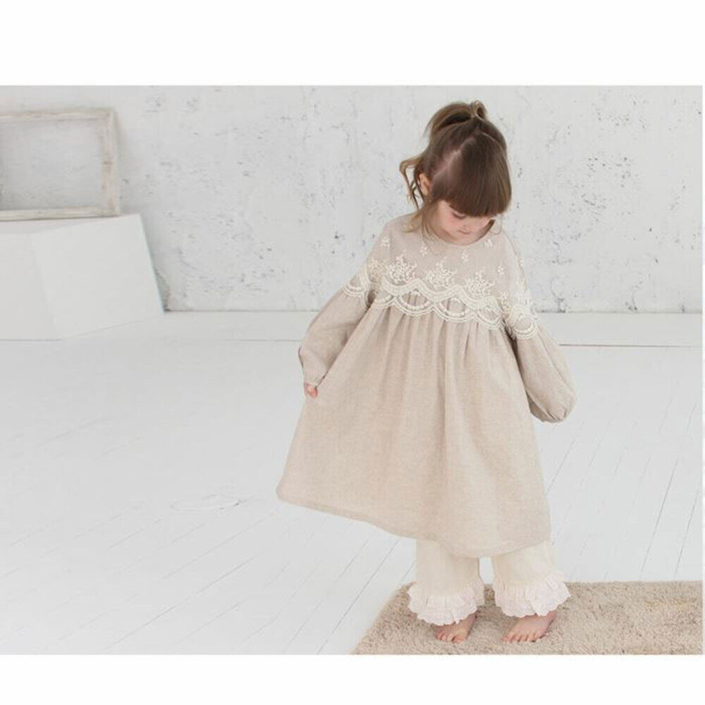 BACKYARD FAMILY「キッズ パジャマ 女の子 ジュニア 通販 ワンピース 10006252 パジャマドレス」|その他|ベージュ1