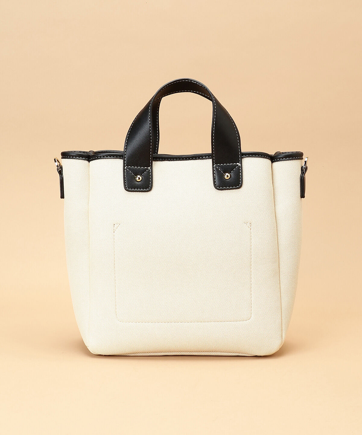 Samantha Thavasa「キャンバスデザイン 合皮スクエアトートバッグ 小サイズ」|トートバッグ|