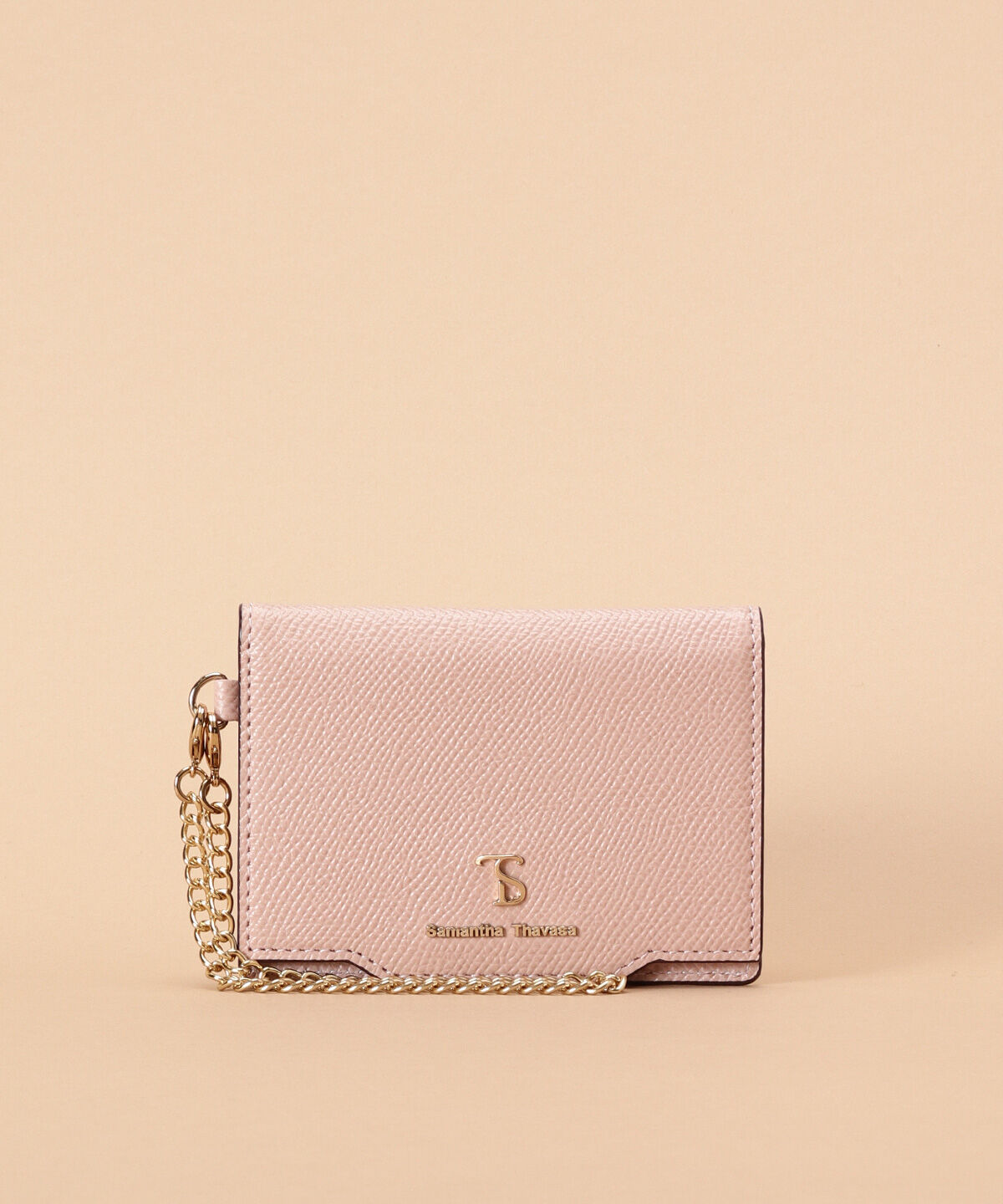 Samantha Thavasa「シンプルラメ パスケース」|定期入れ|ﾋﾟﾝｸﾍﾞｰｼﾞｭ