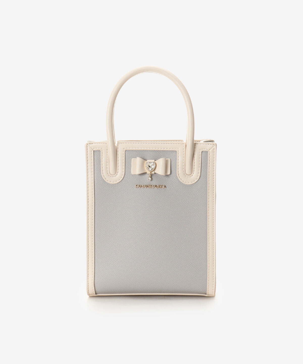 Samantha Vega「リボンスクエアショルダーバッグ」|ショルダー・メッセンジャー|ライトブルー