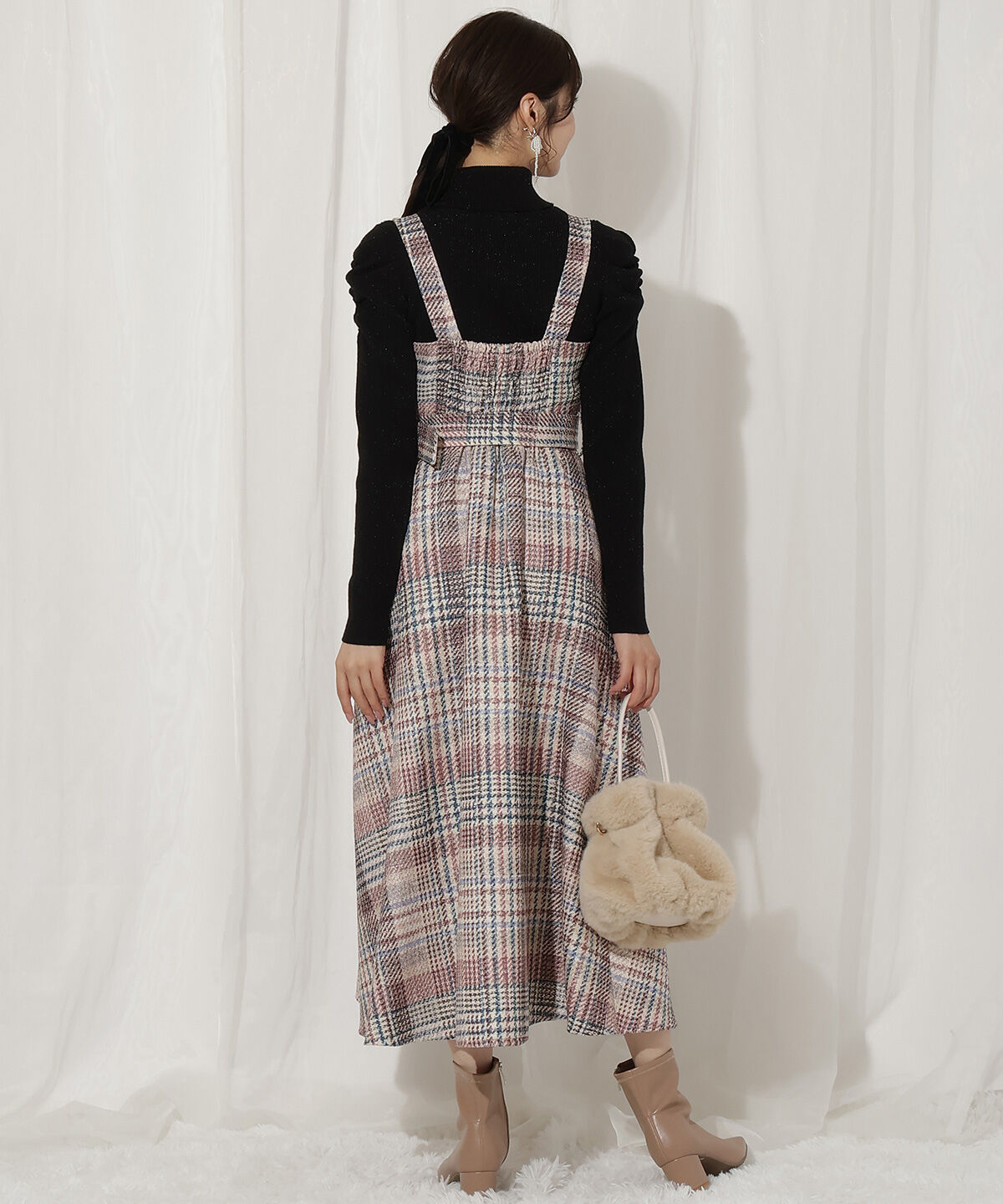 WILLSELECTION「ラメツイードワンピース」|ワンピース|