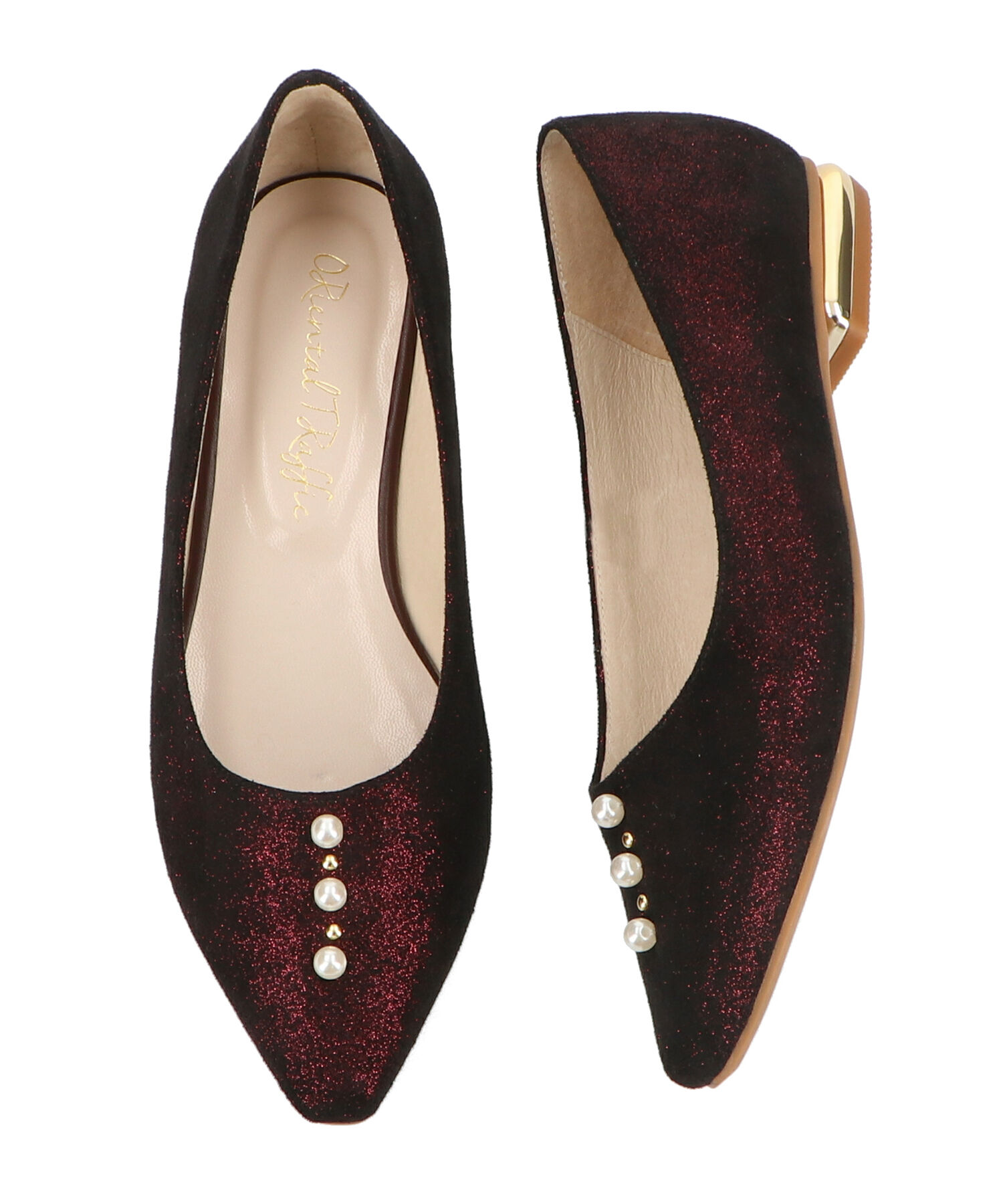 ORiental TRaffic「パールモチーフフラットパンプス/R-2014」|パンプス|