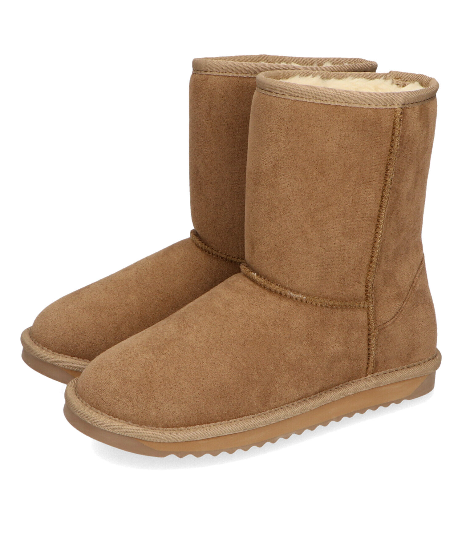 ORiental TRaffic「【累計2万足突破】  ミドル ムートン ブーツ /25401 折り返しても使える！ 防寒」|ショートブーツ|