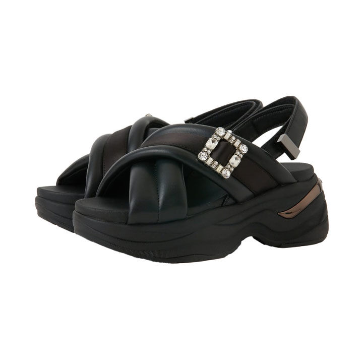 プラスダイアナ「サンダル　BL57575」|サンダル|クロ