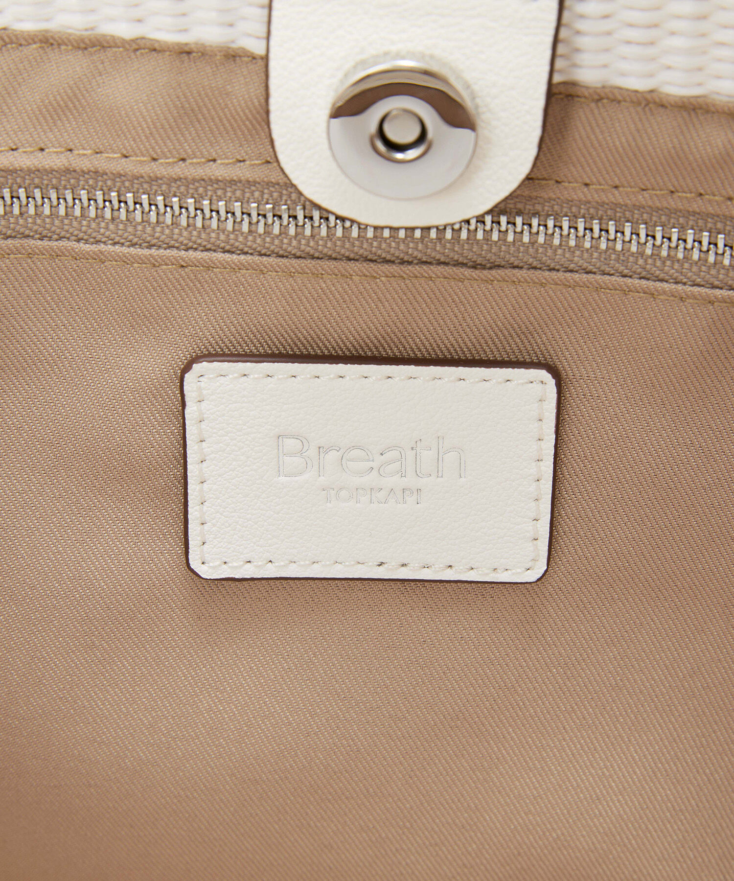 TOPKAPI BREATH「【Breath TOPKAPI】ワイド トート レザーハンドル カゴバッグ / ポーチ付き」|トートバッグ|