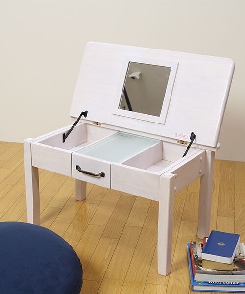  「カントリー＆アンティーク調　ドレッサーテーブル」|ミラー|