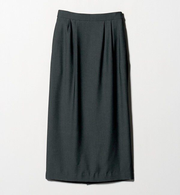 UNITED ARROWS「2タック デニムライク ロングスカート ‐ウォッシャブル‐」|スカート|