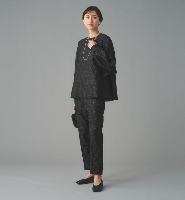 UNITED ARROWS「GISHA 2トーン ジャガード パンツ」|スラックス|