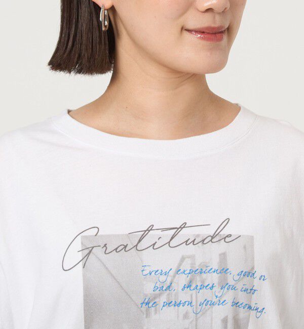 UNITED ARROWS green label relaxing「【WEB限定】＜at ease＞フォトグラフィック ショートスリーブ Tシャツ」|Tシャツ・カットソー|