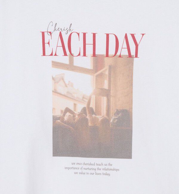 UNITED ARROWS green label relaxing「【WEB限定】＜at ease＞フォトグラフィック ショートスリーブ Tシャツ」|Tシャツ・カットソー|