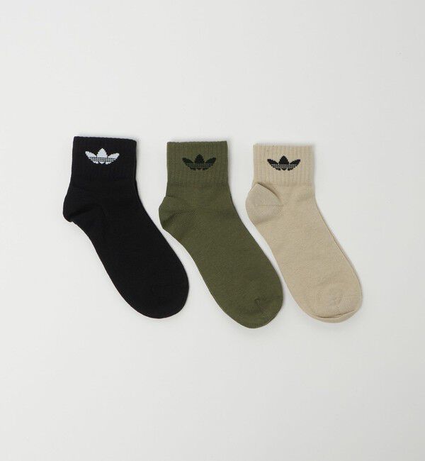 UNITED ARROWS green label relaxing「＜adidas Originals＞ミッド アンクル ソックス 3足組  / キッズ  17cm-18cm」|ソックス|その他1