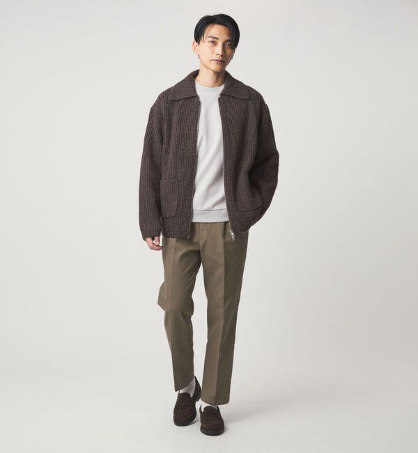 UNITED ARROWS green label relaxing「DC コットン 1プリーツ ストレート ドレスチノ パンツ」|スラックス|