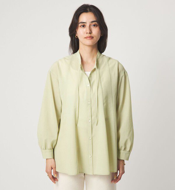 UNITED ARROWS green label relaxing「［size SHORTあり］ミルフィーユ フレア ブラウス」|シャツ・ブラウス|