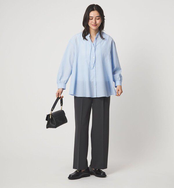 UNITED ARROWS green label relaxing「［size SHORTあり］ミルフィーユ フレア ブラウス」|シャツ・ブラウス|