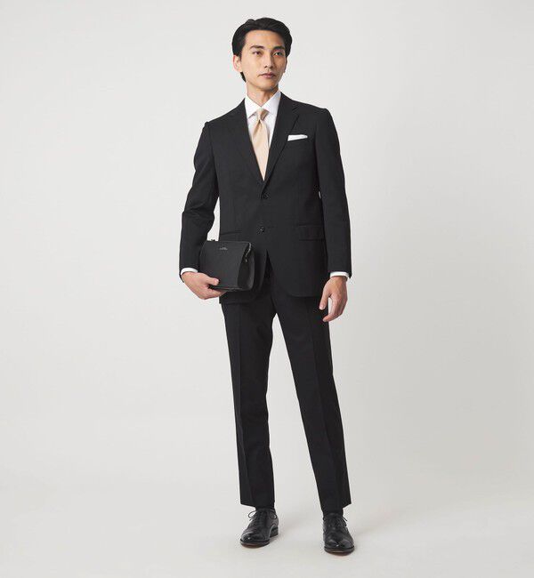 UNITED ARROWS green label relaxing「MODERATION SUIT 2B HC/BW- モデレーション スーツ ジャケット ＆ パンツ 上下セット 裾仕上げ済 -ストレッ」|スーツ|