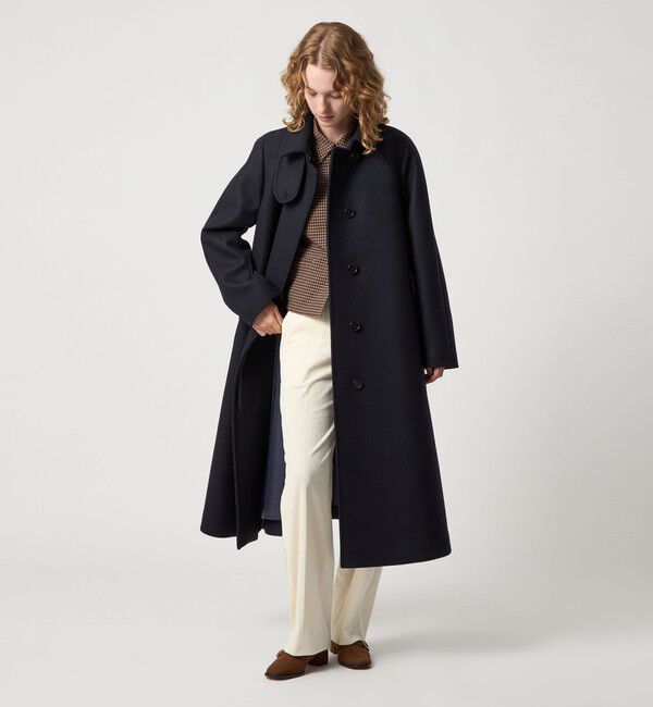 steven alan テントコート　ロングコート Steven Alan＞ウール カシミヤ テント ロング コート（STEVEN ALAN