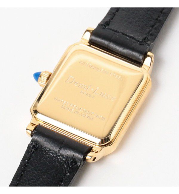 Demi-Luxe BEAMS 「スクエア 型押レザー 腕時計Ⅱ」|腕時計|