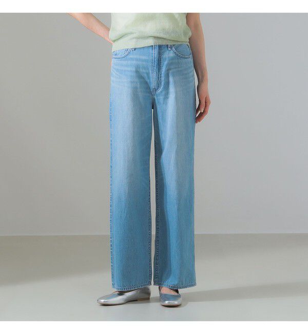 Demi-Luxe BEAMS 「upper hights / LAZY NIECE デニムパンツ」|デニム|MID BLUE