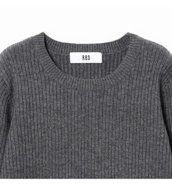 Ray BEAMS 「RBS / フリンジ キリカエ クルーネック ニット」|ニット・セーター|