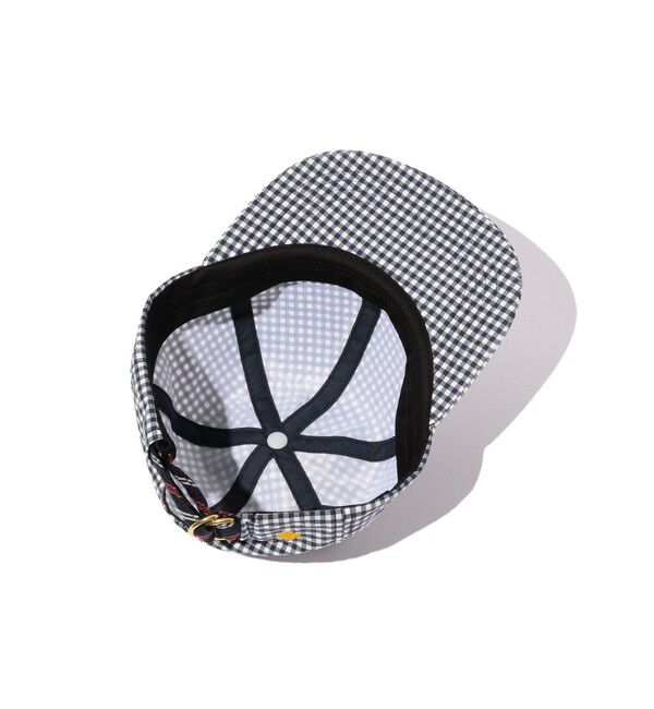 BEAMS PLUS「BEAMS PLUS / レジメンタル ストラップ サッカー 6パネル キャップ」|その他|