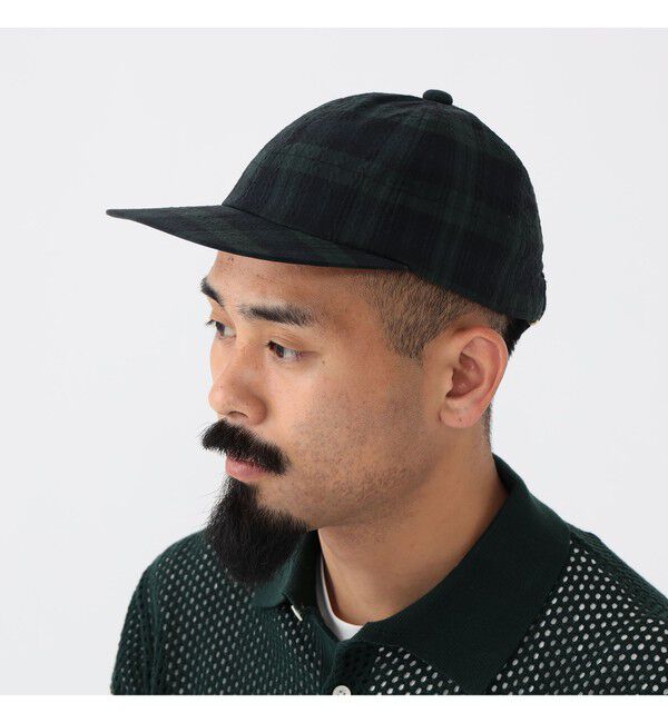 BEAMS PLUS「BEAMS PLUS / レジメンタル ストラップ サッカー 6パネル キャップ」|その他|