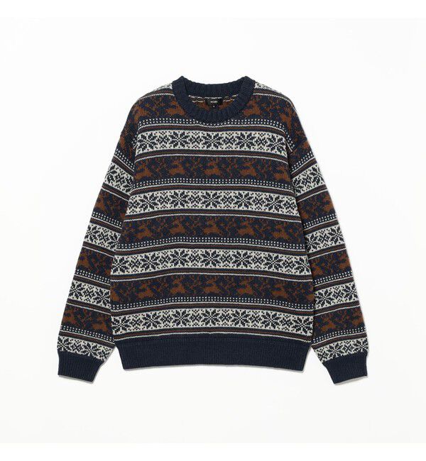 BEAMS「ホリデー クルーネック ニット」|ニット・セーター|