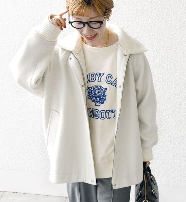 SHIPS any「【WEB限定】SHIPS any: 2WAY ジップ ブルゾン」|ブルゾン・スタジャン|