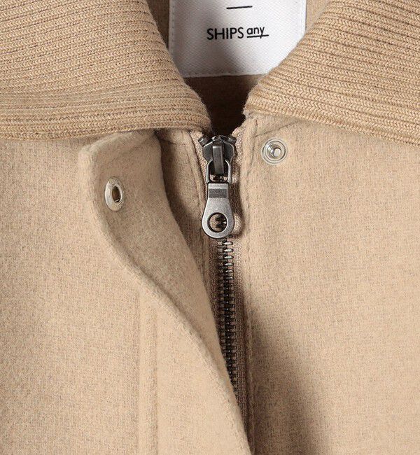 SHIPS any「【WEB限定】SHIPS any: 2WAY ジップ ブルゾン」|ブルゾン・スタジャン|