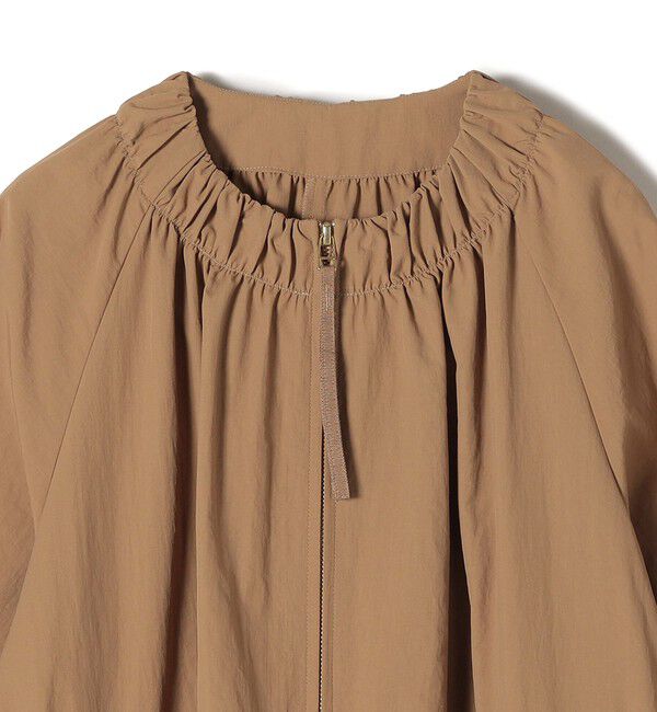 SHIPS for women「〈撥水加工〉ナイロン ドロスト ロング コート ◇」|ノーカラーコート|