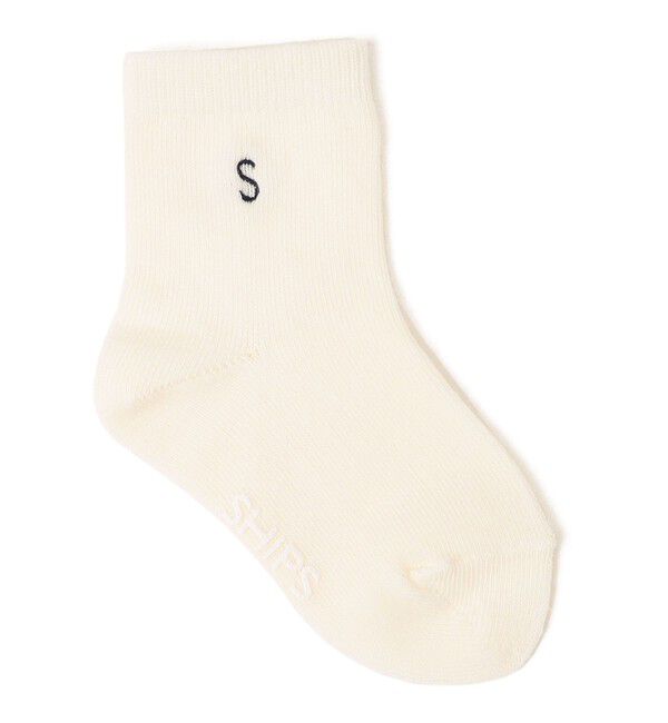 SHIPS KIDS「SHIPS KIDS:ベビー 無地 ソックス」|ソックス|オフホワイト