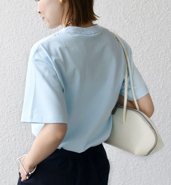 SHIPS for women「【WEB限定】 SHIPS ラウンド プリント ロゴ TEE」|Tシャツ・カットソー|