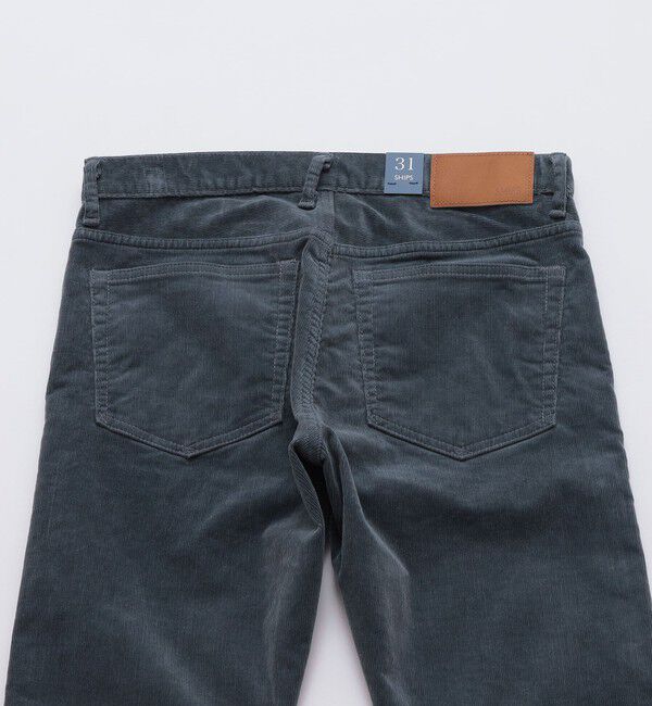 SHIPS「SHIPS: KAKEGAWA コーデュロイ 5ポケット スリム パンツ」|チノ|