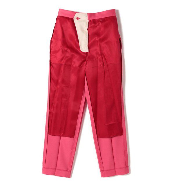 SHIPS for women「SHIPS Primary Navy Label:〈手洗い可能〉サテン カラー パンツ」|その他|