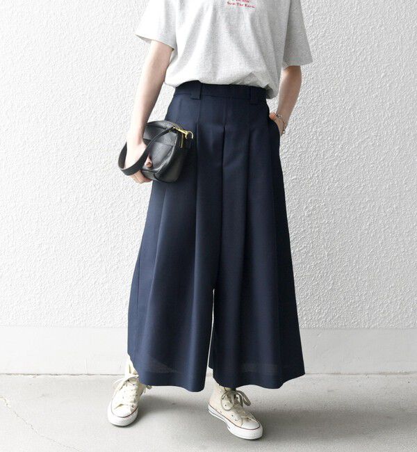 SHIPS any「SHIPS any:〈洗濯機可能〉バスケット キュロット パンツ」|キュロット|