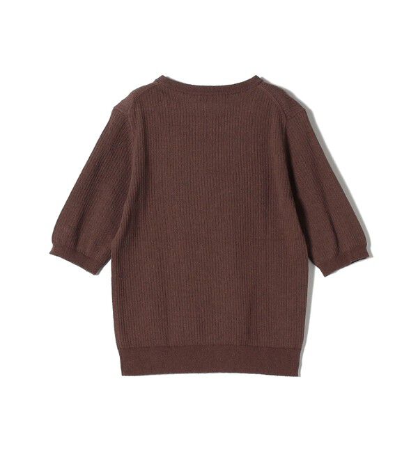 SHIPS for women「〈手洗い可能〉コットン ナイロン リブ ニット TEE」|ニット・セーター|