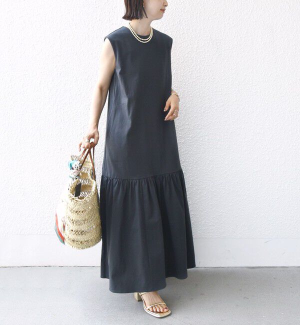 SHIPS for women「〈手洗い可能〉ワンコットン ティアード カットソー ワンピース」|ワンピース|