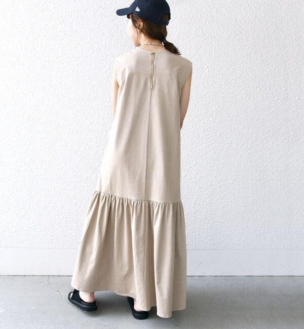 SHIPS for women「〈手洗い可能〉ワンコットン ティアード カットソー ワンピース」|ワンピース|