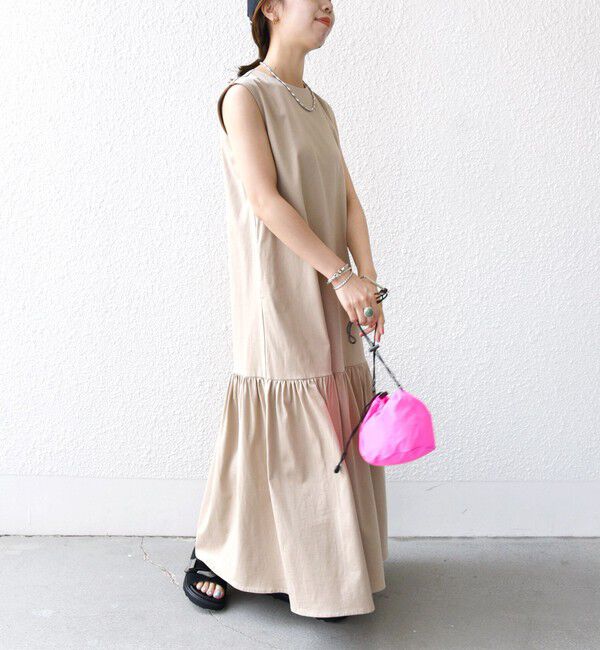 SHIPS for women「〈手洗い可能〉ワンコットン ティアード カットソー ワンピース」|ワンピース|