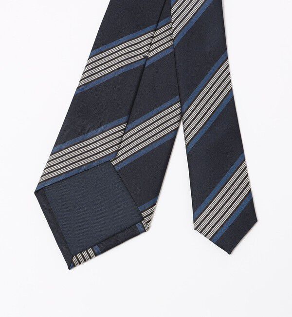 SHIPS「SHIPS: シルク サテン ストライプ ネクタイ」|ネクタイ・蝶ネクタイ|