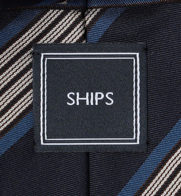 SHIPS「SHIPS: シルク サテン ストライプ ネクタイ」|ネクタイ・蝶ネクタイ|