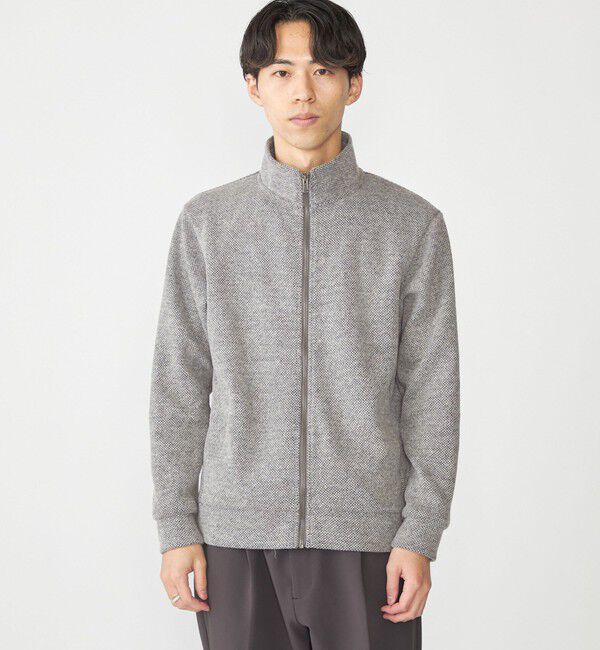 SHIPS「SHIPS:〈手洗い可能〉ウール ポリエステル ループ ドライバーズ ニット ジップ カーディガン」|カーディガン|